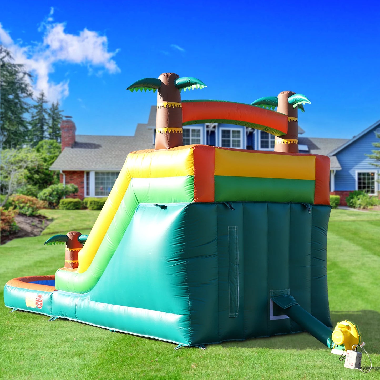 Giant 21ft Inflatable Water Slide With Premium PVC Build
