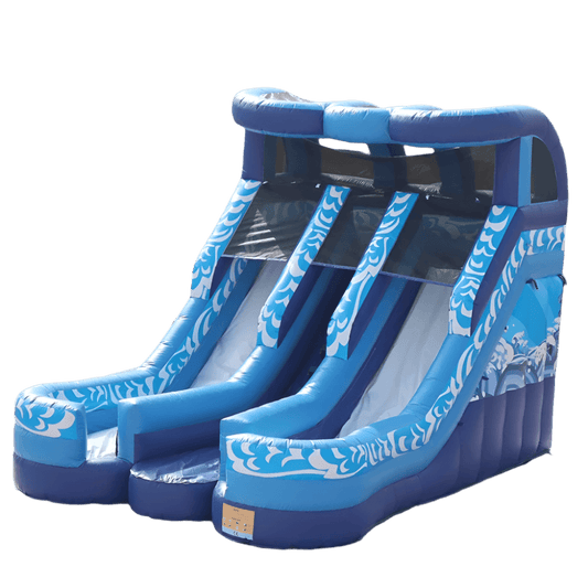 Giant Inflatable Water Slide Dual Lanes Amusement for Kids N Adults - ToylandEU