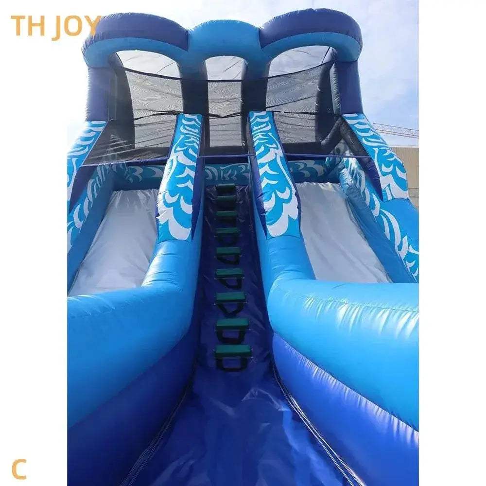 Giant Inflatable Water Slide Dual Lanes Amusement for Kids N Adults - ToylandEU