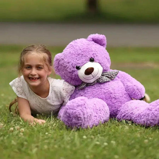 Giant Purple Teddy Bear Plush 39 Inch Stuffed Animal - ToylandEU™