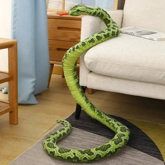 Giant Python Plush Toy Realistic 200cm Non Toxic - ToylandEU™