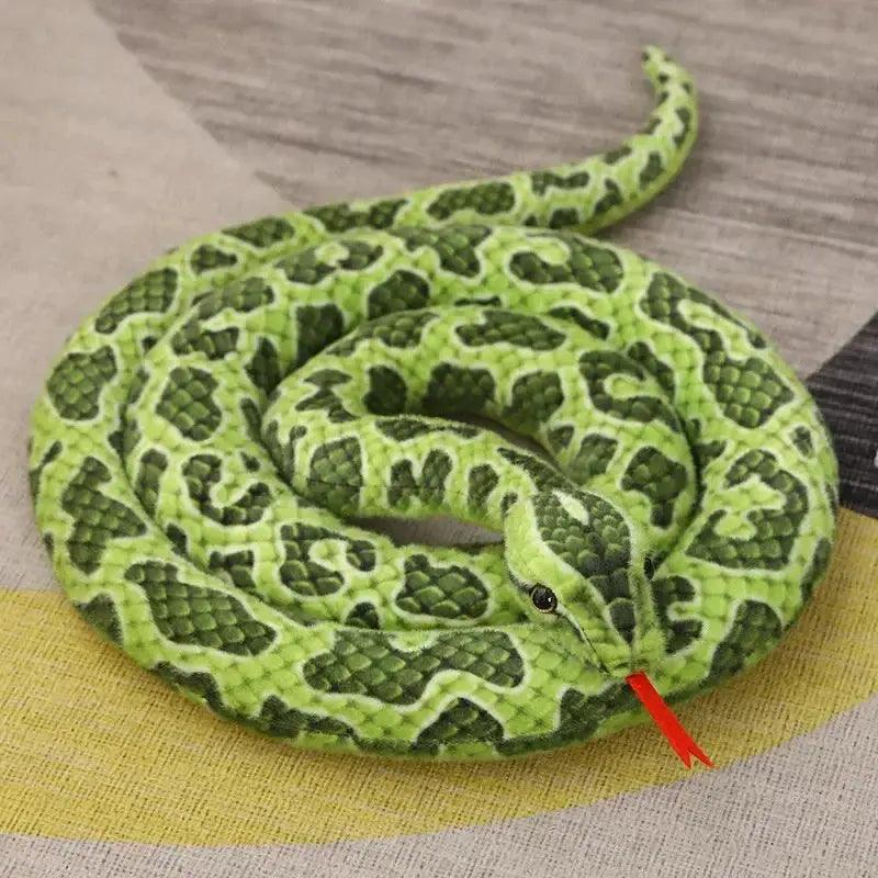 Giant Python Plush Toy Realistic 200cm Non Toxic - ToylandEU™