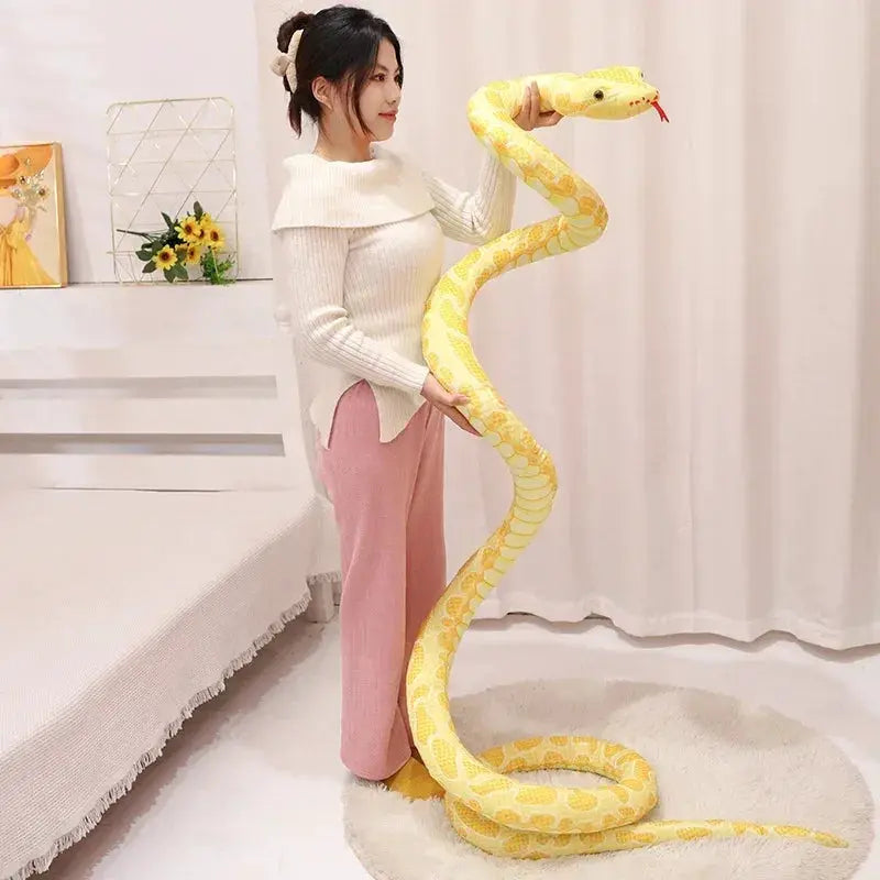 Giant Python Plush Toy for Home Decor and Cozy Comfort - ToylandEU