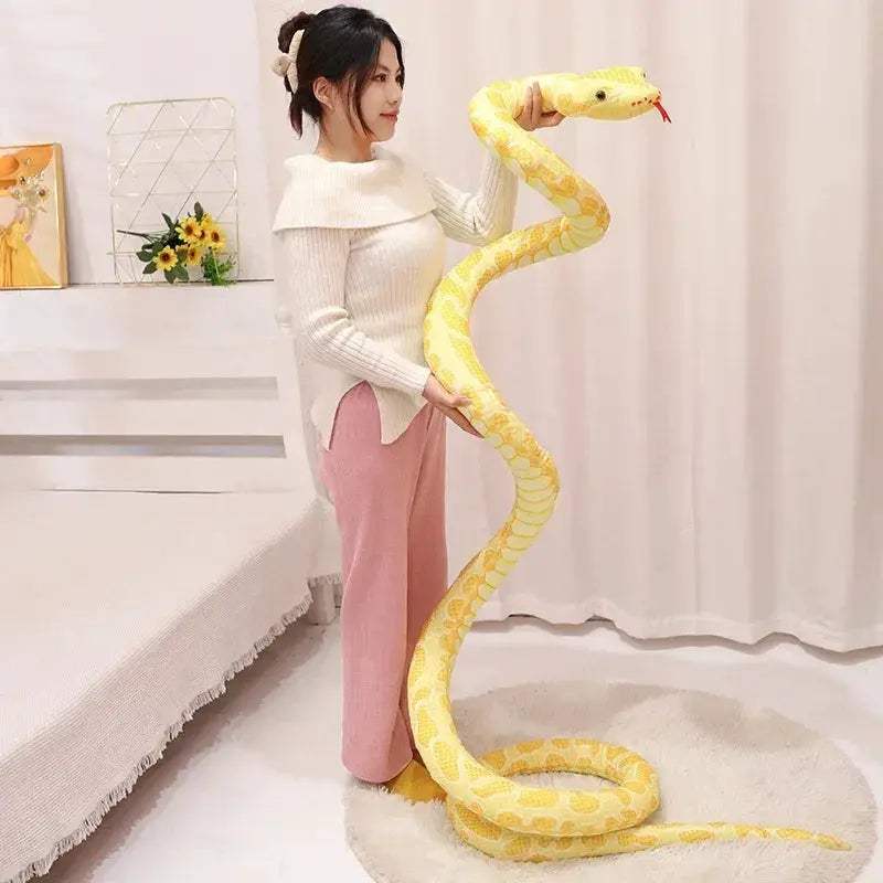Giant Python Plush Toy for Home Decor and Cozy Comfort - ToylandEU