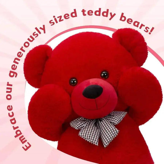 Giant Red Teddy Bear Plush Toy 47 Inch Ultra Soft Gift - ToylandEU™