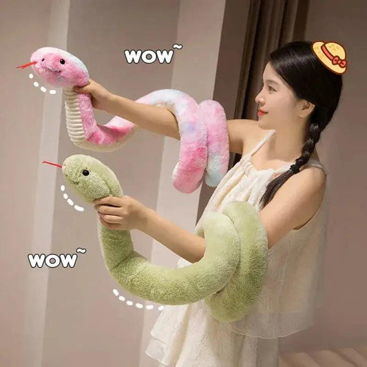 Giant Simulated Snake Plush Pillow Ultra Soft - ToylandEU™