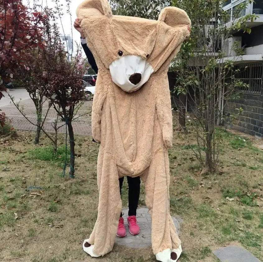 Giant Soft Plush Bear Toy with Unstuffed Design for Kids and Girlfriends - ToylandEU