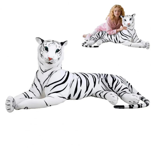 Giant Tiger Pillow Life Size Plush Toy Huggable Comfort - ToylandEU™