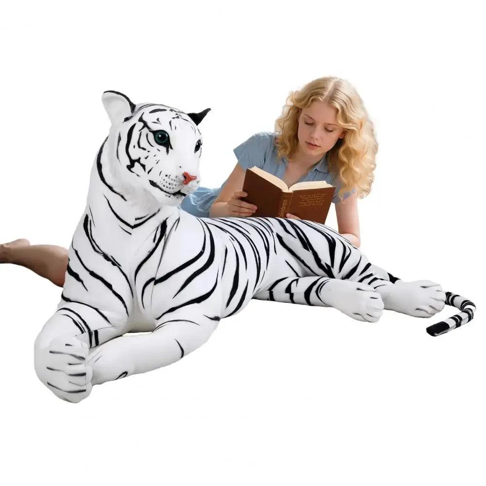 Giant Tiger Pillow Life Size Plush Toy Huggable Comfort - ToylandEU™