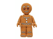 LEGO® Gingerbread Man Plush | Soft Fabric Holiday Toy | Ages 4+