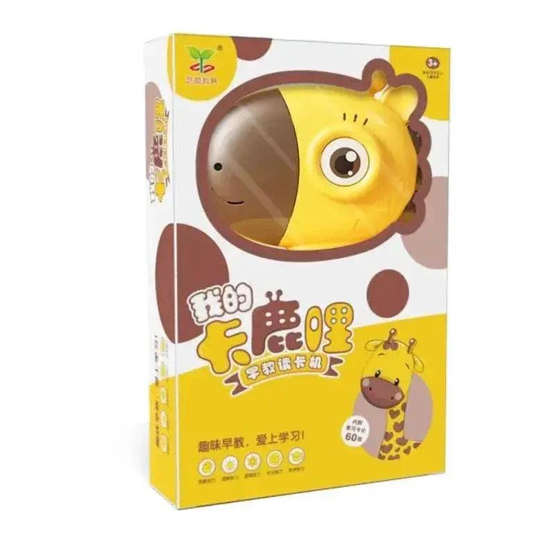 Giraffe Flash Card Reader Sight Words Language Games Learning English Russian Machine Kids Early Education Toy for Toddlers Gift - ToylandEU™