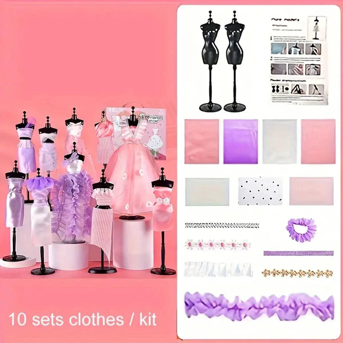 Girls Fashion Designer Kit DIY Paste Art Creative Gift - ToylandEU™