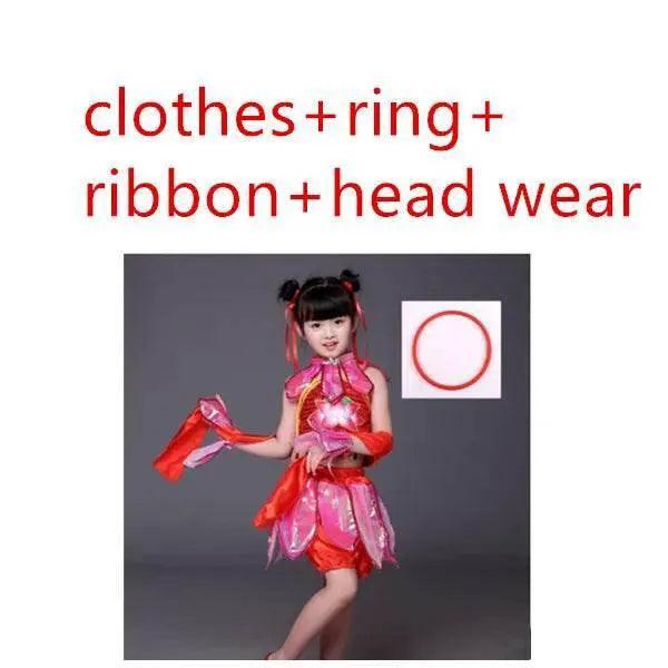 Girls' Magical Nezha Lotus Dance Costume - Perfect for Festivals & Halloween - ToylandEU™