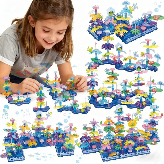 Girls Ocean Coral Building Blocks Creative CE Certified - ToylandEU™