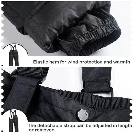 Girls Ski Jacket Snow Bibs AntiPilling Waterproof Warm - ToylandEU™