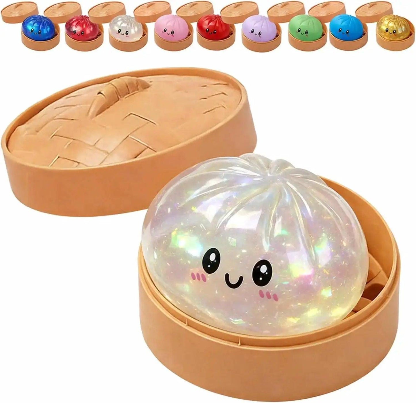 Glitter Dumpling Squishy Toy For Stress Relief Box - ToylandEU™