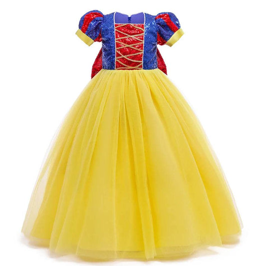 Glittering Princess Snow White Costume Sequined For Parties - ToylandEU