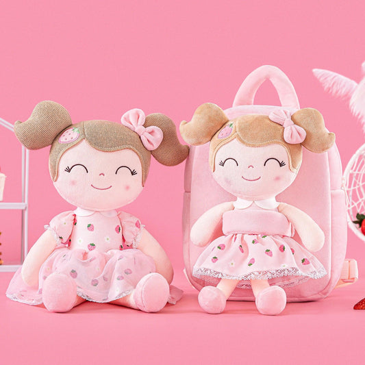 Gloveleya Plush Backpack for Baby Girls and Toddlers with Stuffed Doll Design - ToylandEU