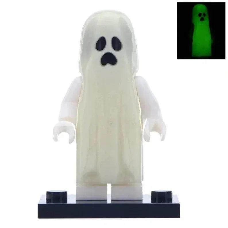 Glow In The Dark Sad Ghost Lego Minifigure Ideal For Decor - ToylandEU™