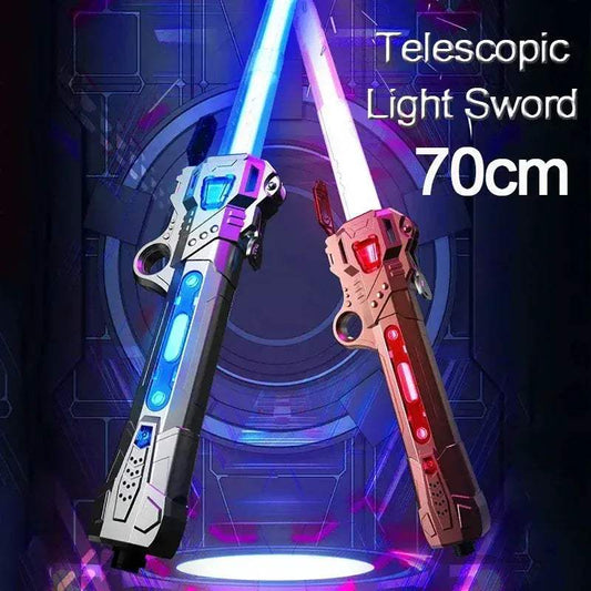 Glowing Laser Sword Toy Telescopic 2in1 Lightsaber - ToylandEU™