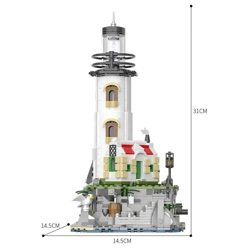 Glowing Lighthouse Building Blocks For Desk Decor And Display - ToylandEU