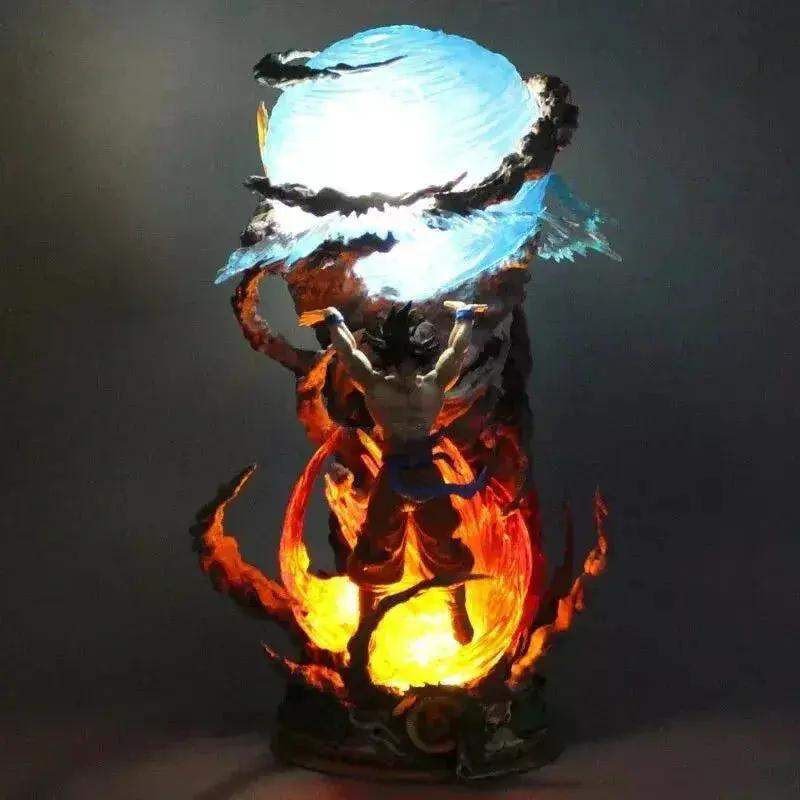 Goku LED Anime Figure, Spirit Bomb Dragon Ball Z, Dragon Ball Super Son Goku Figurines, Anime Gift 10 in - ToylandEU