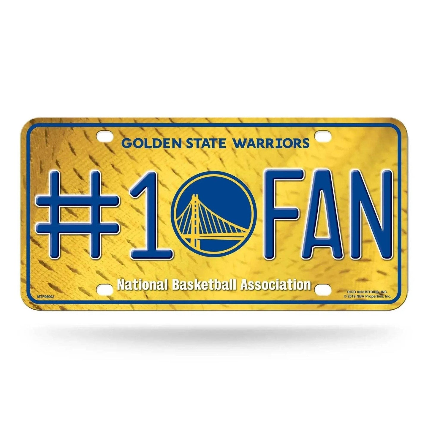 Golden State Warriors License Plate Number One Fan Aluminum - ToylandEU™