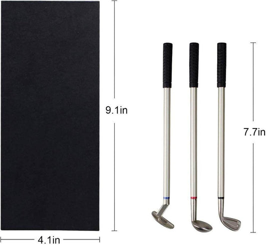 Golf Themed Pen Set - 3 Stylish Golf Ball Pens with Display Box - ToylandEU