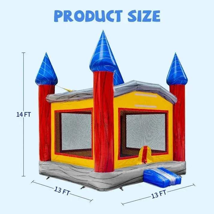 Goosh Commercial Grade Bounce House Castle With Safety Net - ToylandEU