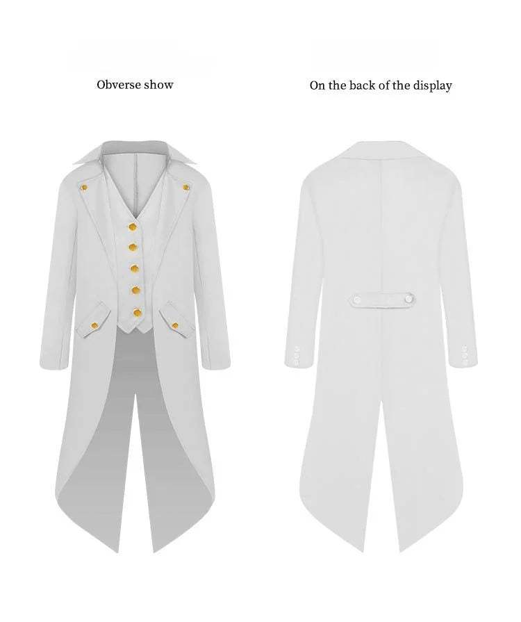 Gothic Cotton Tailcoat | Cosplay Ready | Toylandeu™