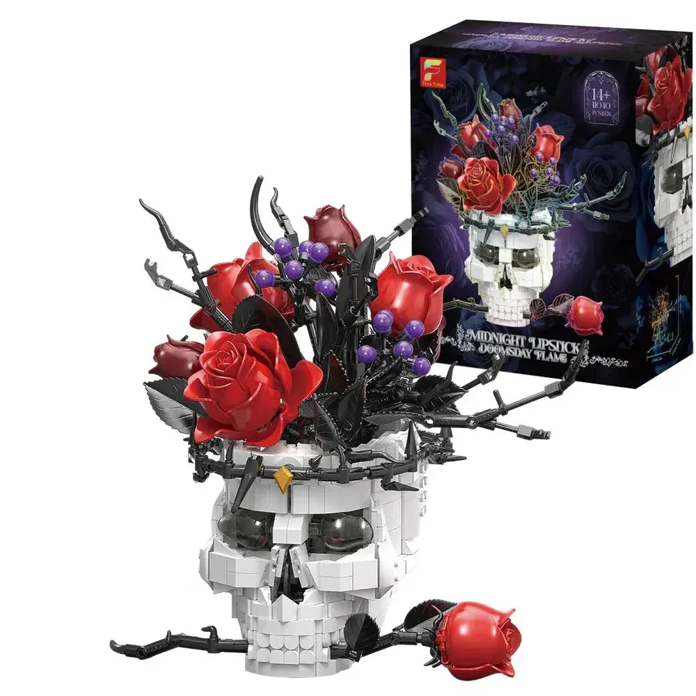 Gothic Skull Building Blocks Lego Compatible Desktop Decor - ToylandEU