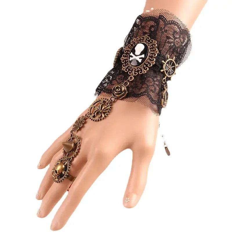 Gothic Steampunk Lace Cuff Fingerless Glove Warmer Pro - ToylandEU™