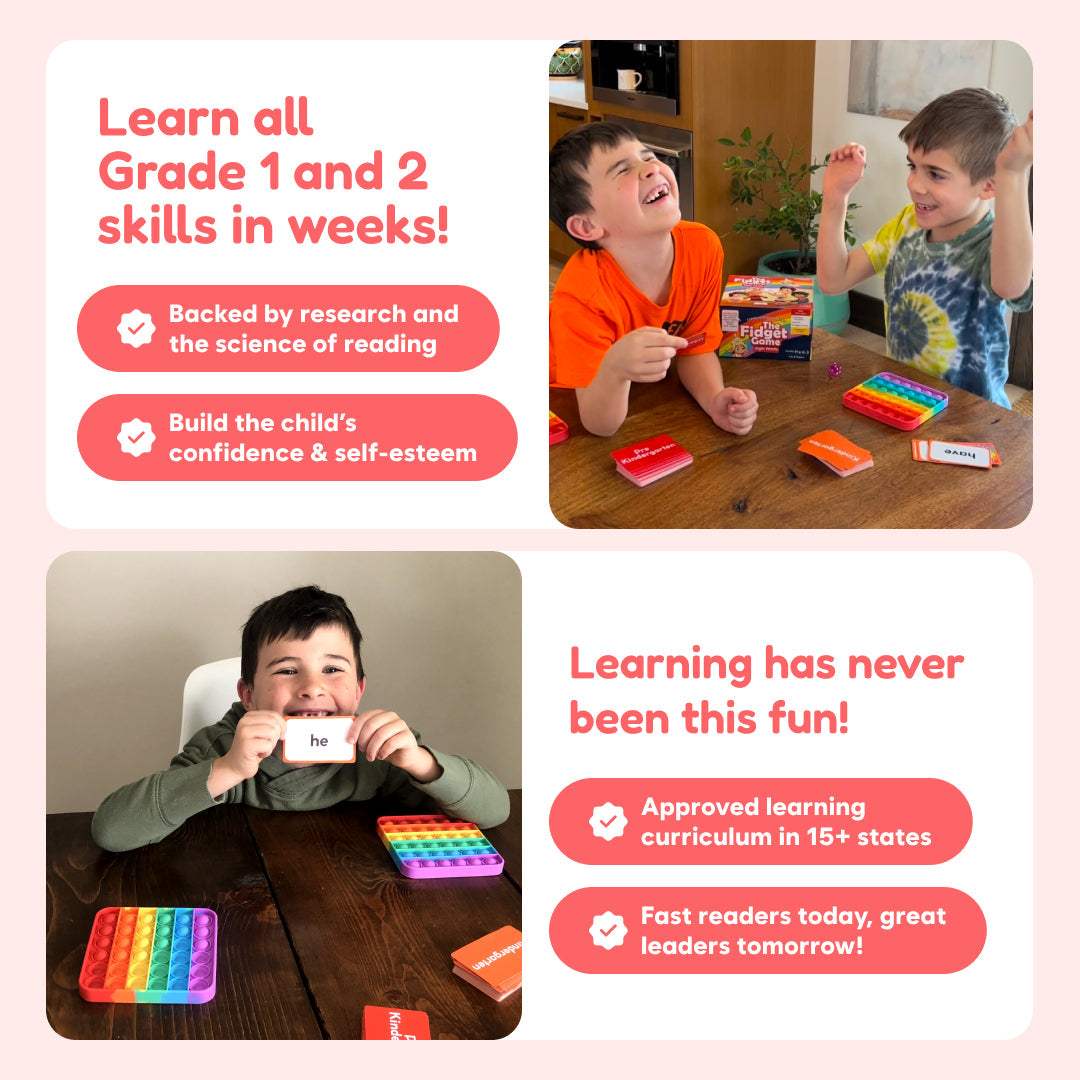 Grade 1 And 2 Bundle Interactive Reading And Time Skills - The Fidget Games