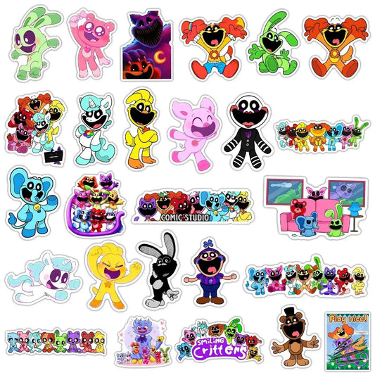 Graffiti Stickers 54 Pcs Smiling Critters Versatile - ToylandEU™