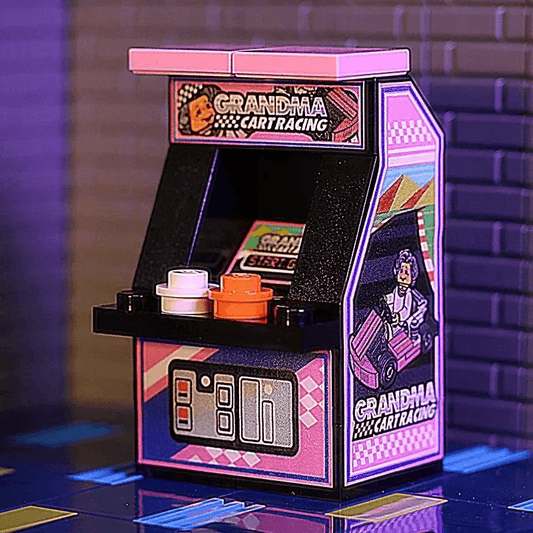 LEGO Grandma Cart Racing Arcade Cabinet Custom Decals - ToylandEU™