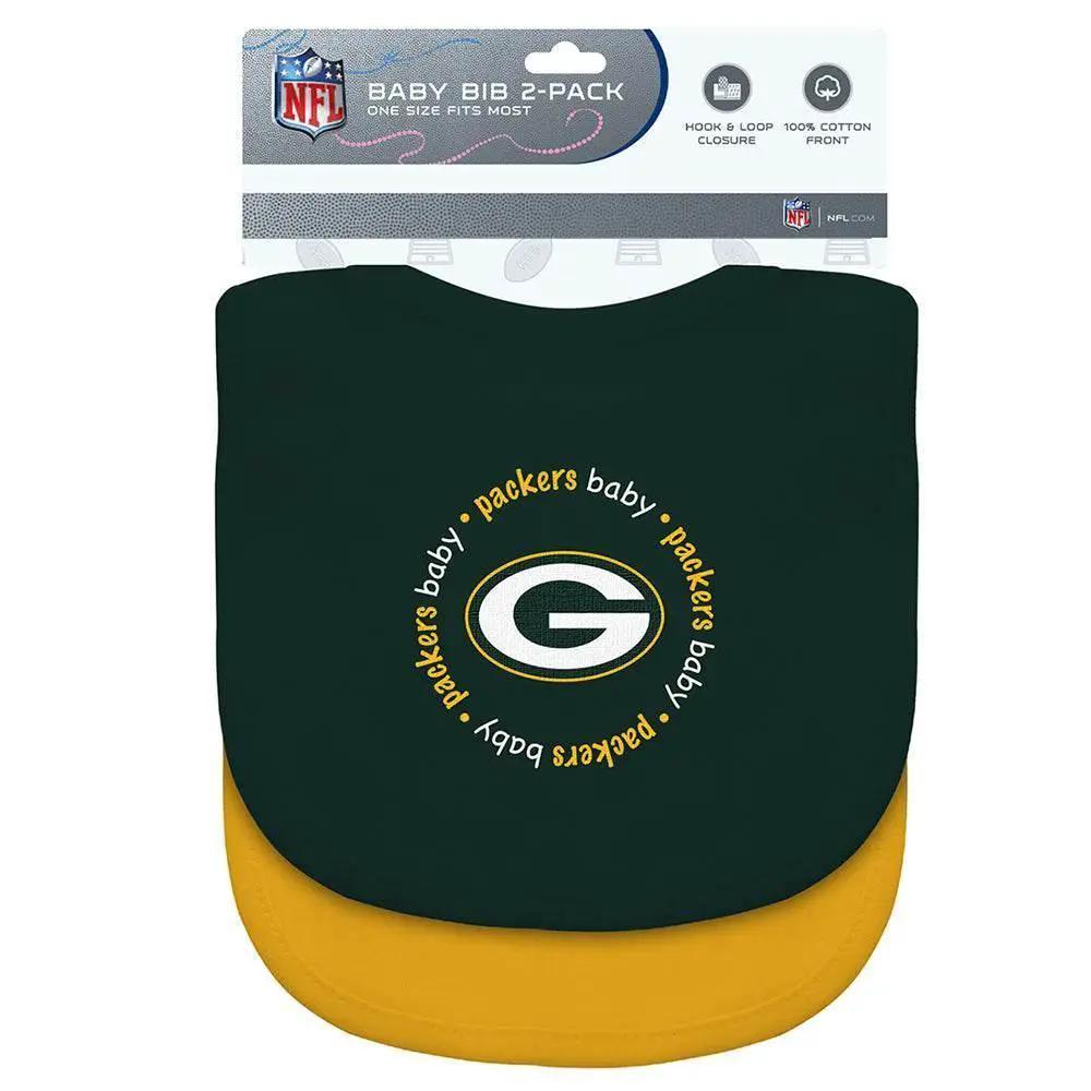 Green Bay Packers Baby Bibs 2 Pack Officially Licensed - ToylandEU™
