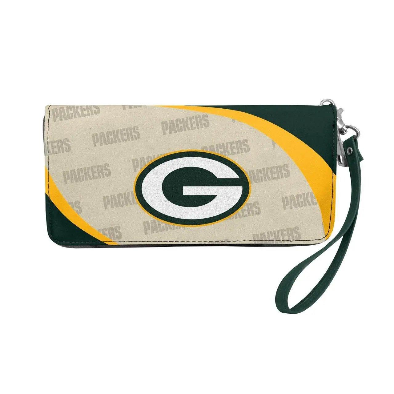 Green Bay Packers Curve Wallet Organizer Wristlet Style - ToylandEU™