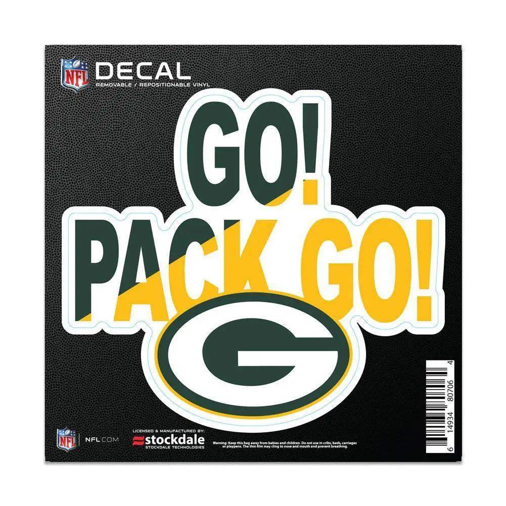 Green Bay Packers Decal 6x6 All Surface Vinyl Slogan - ToylandEU™