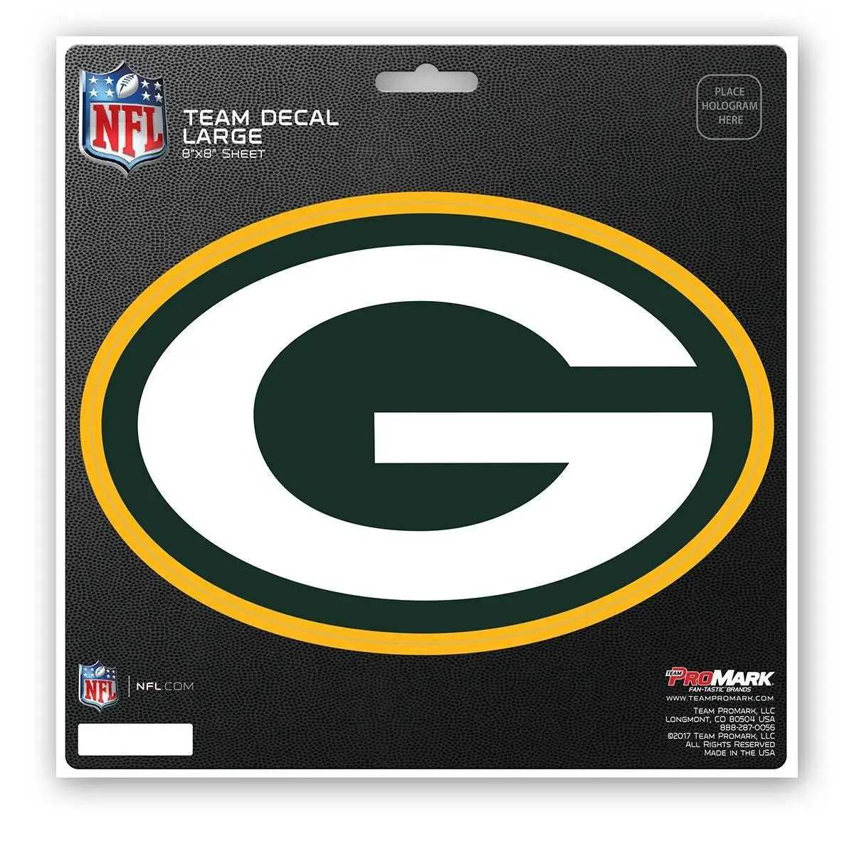Green Bay Packers Die Cut Decal 8x8 Premium Vinyl Durability - ToylandEU™