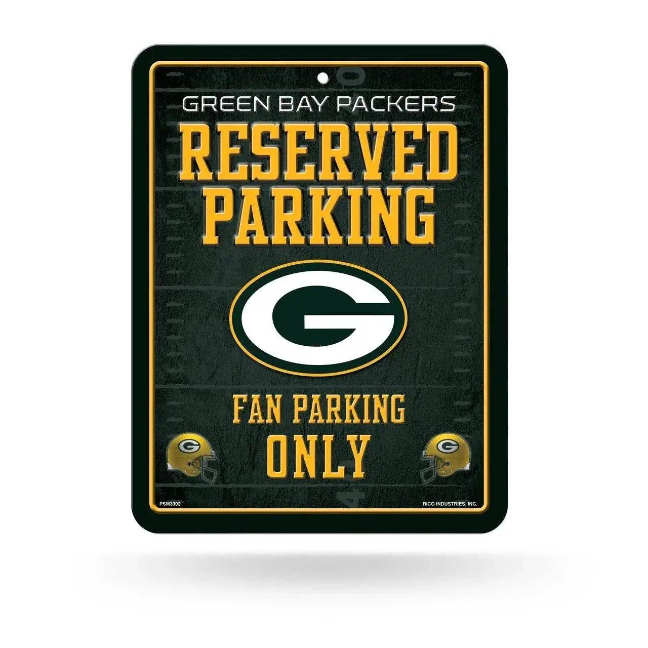 Green Bay Packers Embossed Metal Reserved Parking Sign - ToylandEU™