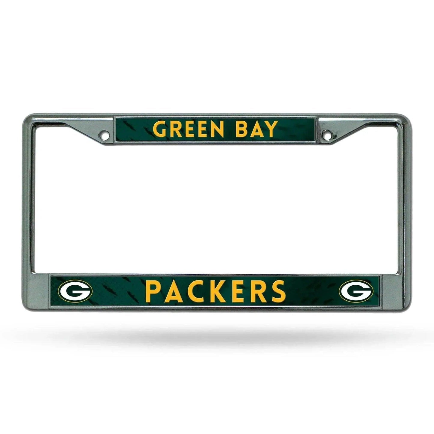 Green Bay Packers License Plate Frame Chrome Printed Insert - ToylandEU™