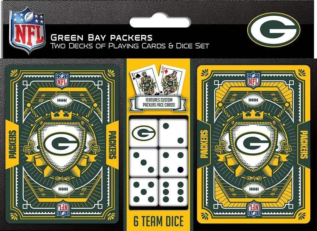 Green Bay Packers Official Playing Cards and Dice Set - ToylandEU™