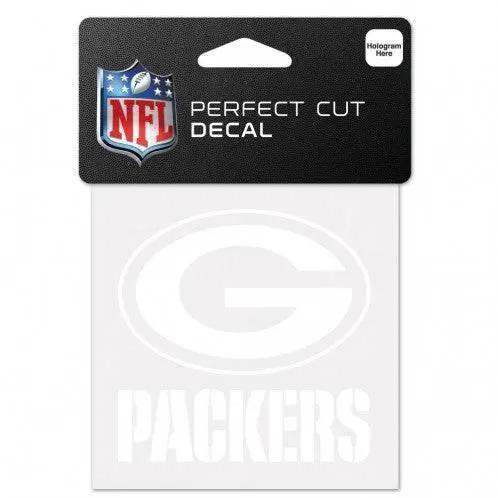 Green Bay Packers Outdoor White 4x4 Perfect Cut Vinyl Decal - ToylandEU™