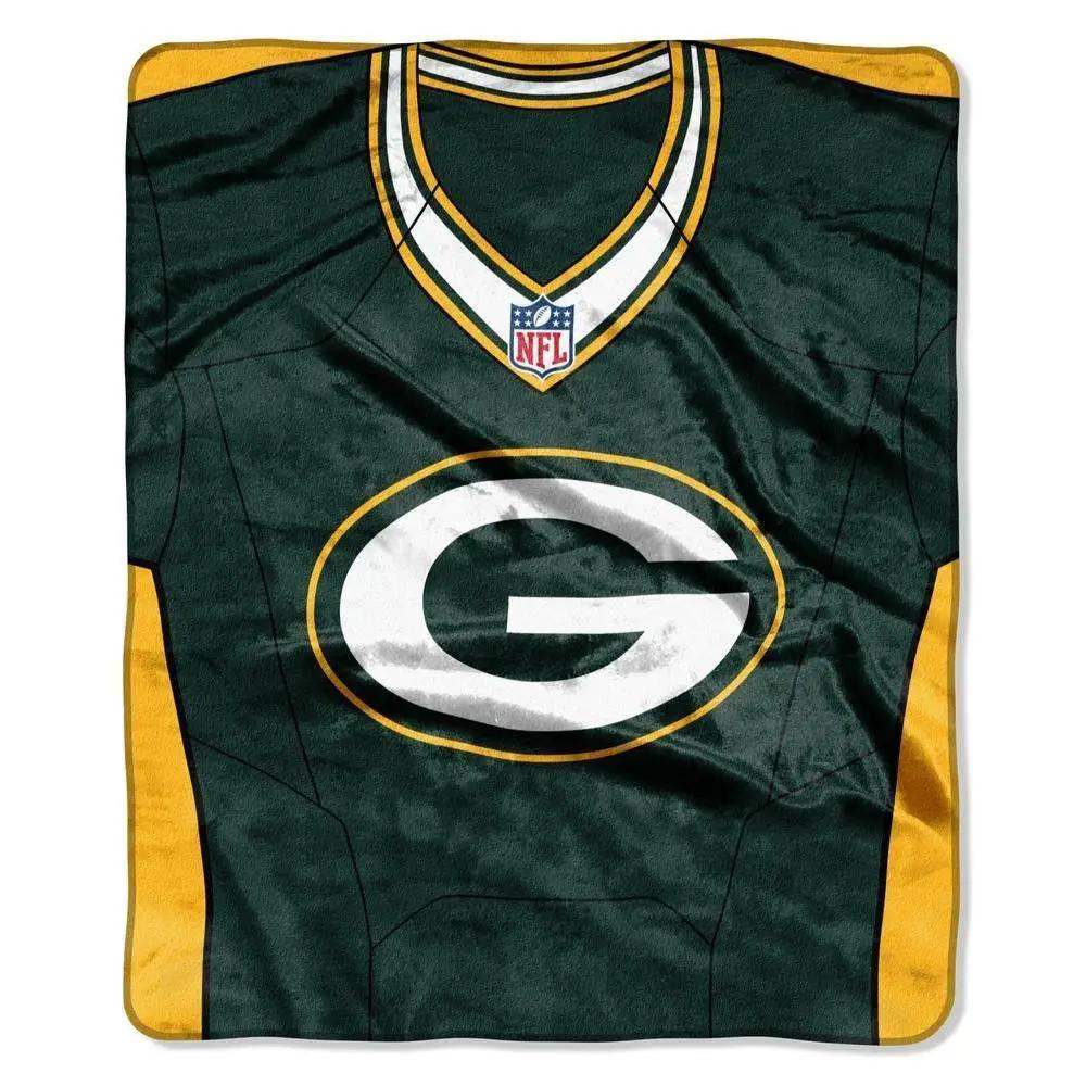 Green Bay Packers Raschel Blanket 50x60 Jersey Design - ToylandEU™