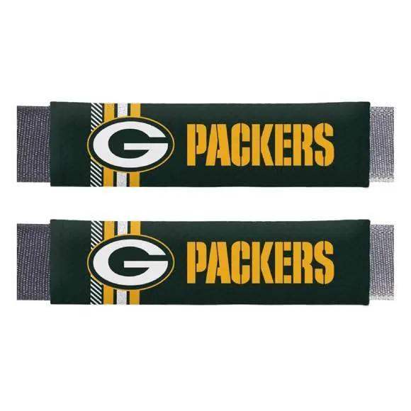 Green Bay Packers Seat Belt Pad Set Two Piece Team Color - ToylandEU™