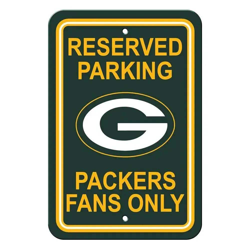 Green Bay Packers Sign 12x18 Plastic Reserved Parking Sign - ToylandEU™