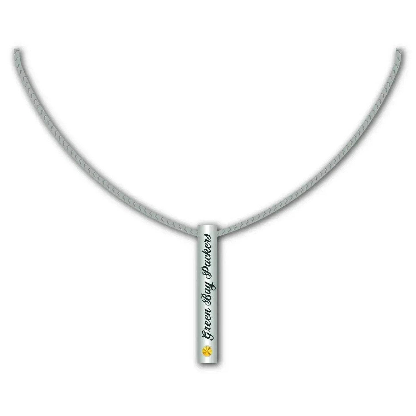 Green Bay Packers Silver Bar Necklace for NFL Fans Gift - ToylandEU™