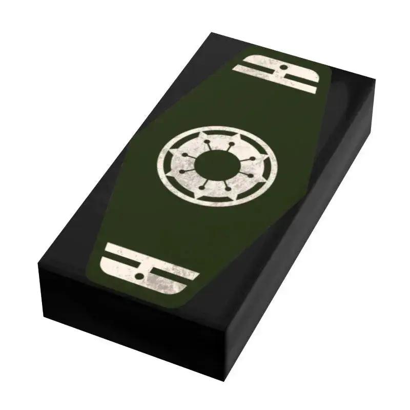 Green Sabacc Card 1x2 Tile Custom Printed For LEGO - ToylandEU