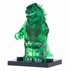 Green Godzilla Minifigure Collectible Affordable Custom - ToylandEU™