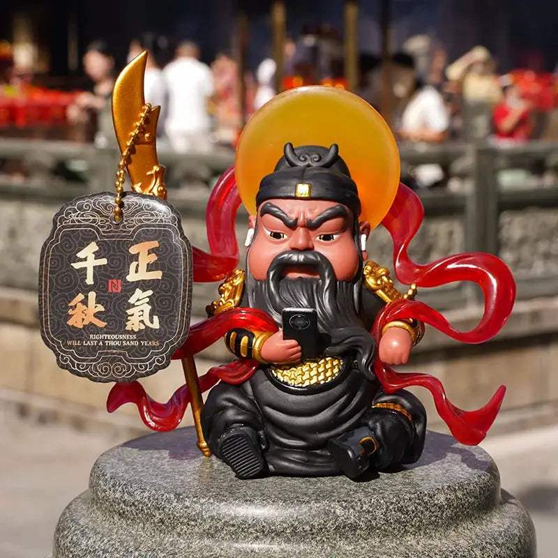 Guan Yu God Of Wealth Resin Figurine For Desk Feng Shui - ToylandEU™